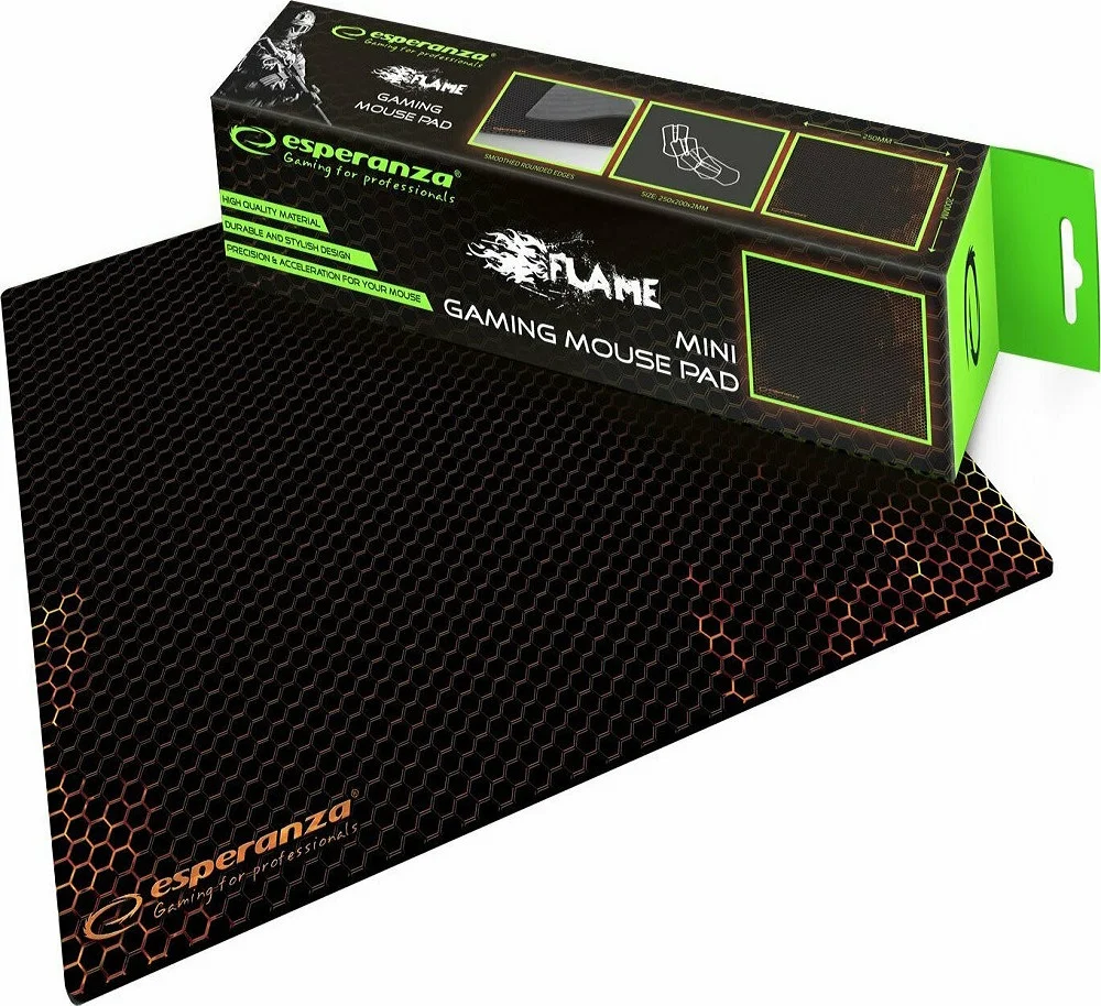 Φωτογραφία προϊόντος: Esperanza Flame Gaming Mouse Pad EGP101R Πορτοκαλί