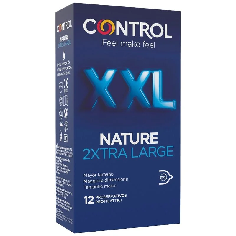 Φωτογραφία προϊόντος: CONTROL NATURE 2XTRA LARGE XXL CONDOMS - 12 UNITS