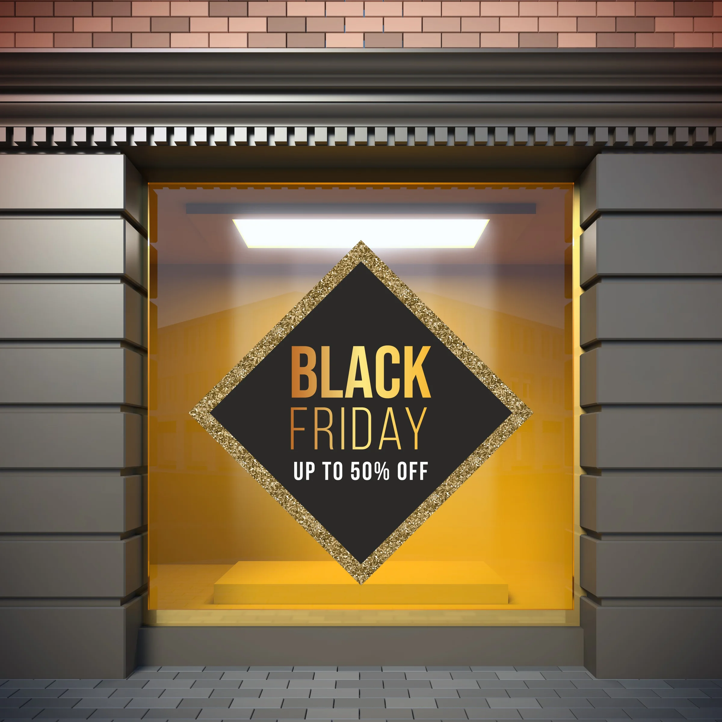 Φωτογραφία προϊόντος: Black Friday Βιτρίνα - Ρόμβος