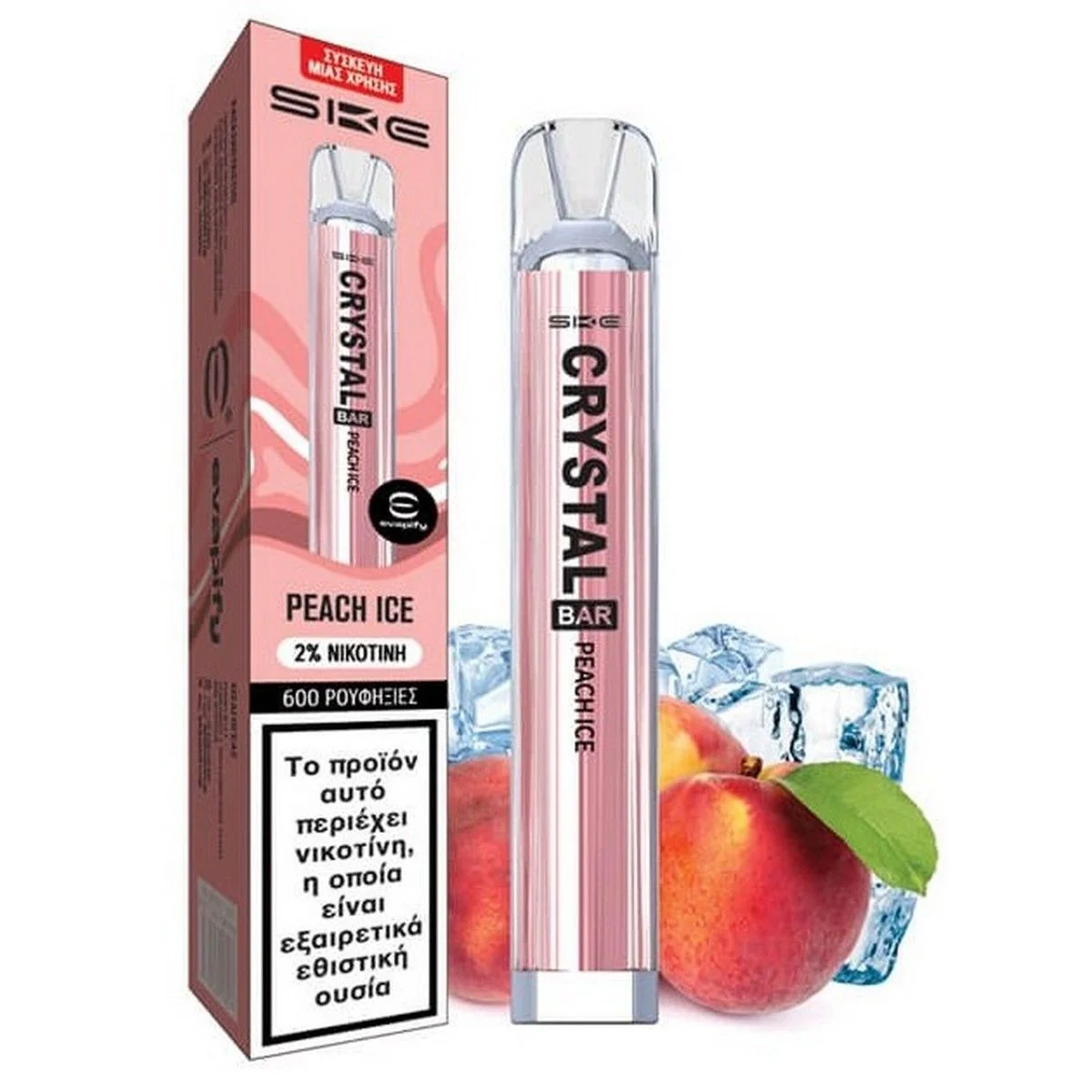 Φωτογραφία προϊόντος: SKE Crystal Bar Disposable Peach Ice 2ml | 20mg
