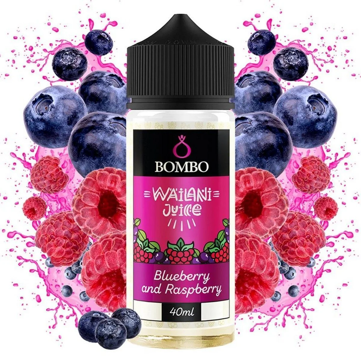Φωτογραφία προϊόντος: Bombo Wailani Juice Flavor Shot Blueberry and Raspberry 40ml/120ml