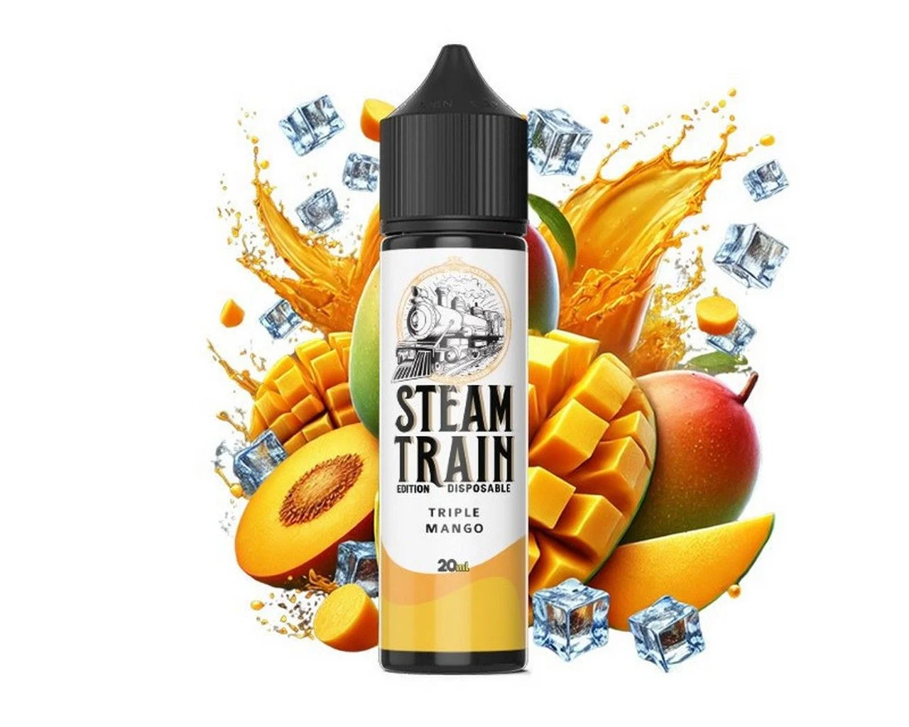 Φωτογραφία προϊόντος: Steam Train Disposable Edition Flavorshot Triple Mango 20ml/60ml