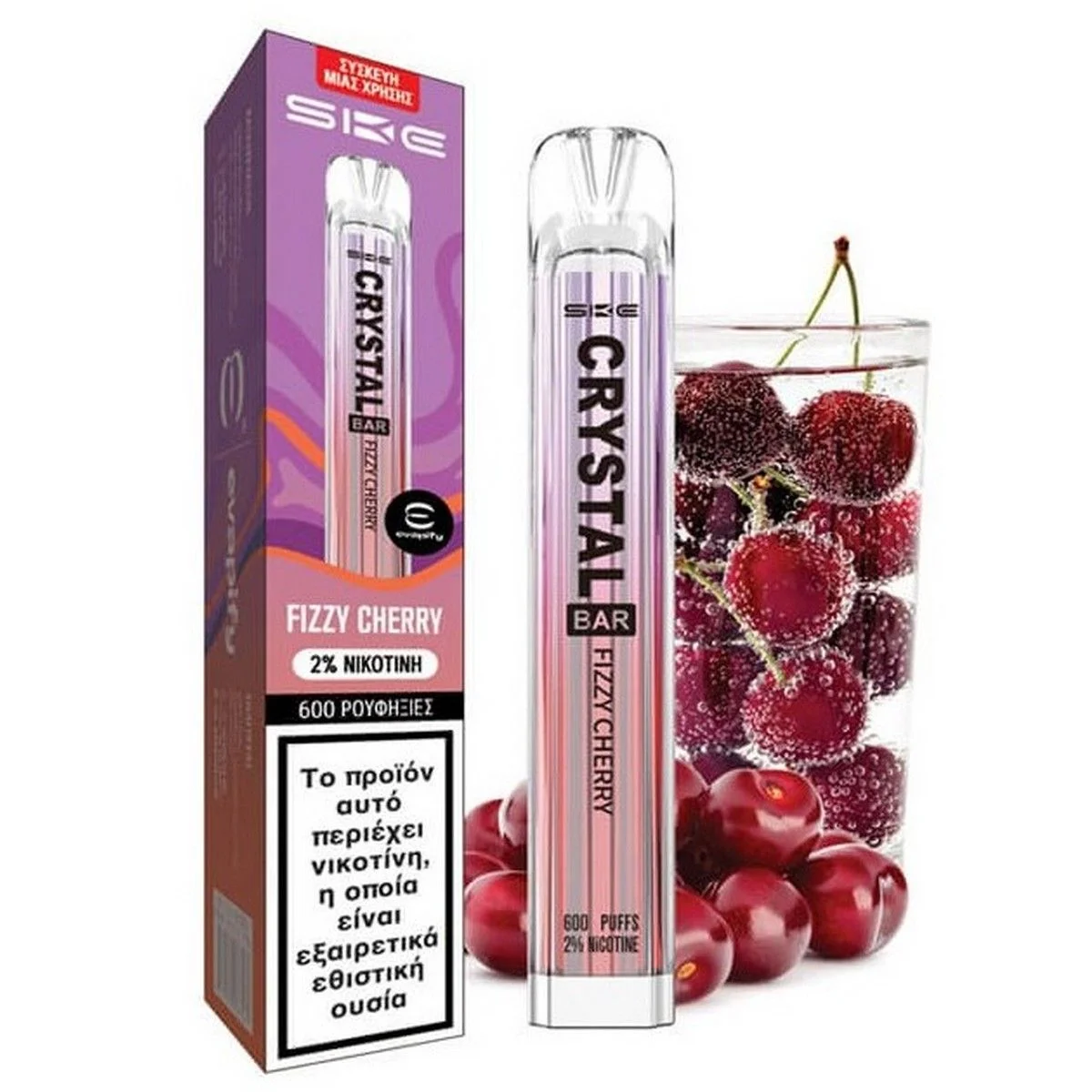 Φωτογραφία προϊόντος: SKE Crystal Bar Disposable Fizy Cherry 2ml | 20mg