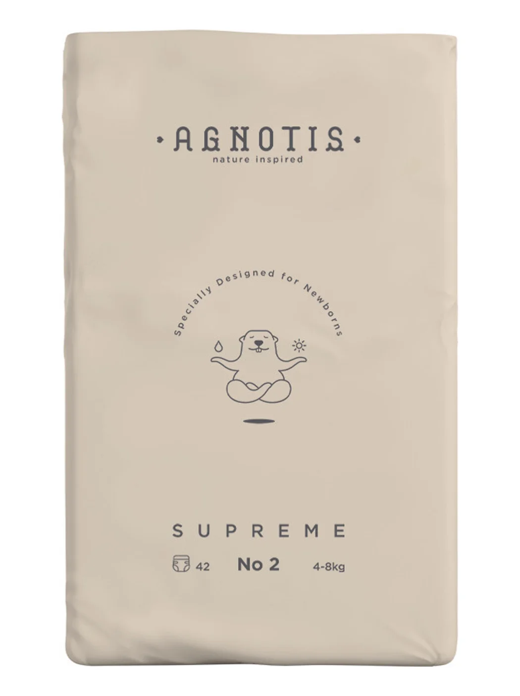 Φωτογραφία προϊόντος: Agnotis Supreme Πάνες με Αυτοκόλλητο No2 4-8kg 42τμχ