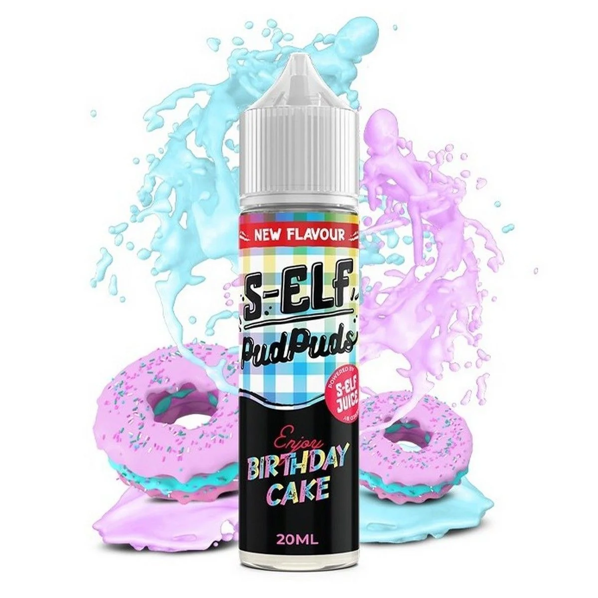 Φωτογραφία προϊόντος: S-Elf Juice Pud Puds Flavour Shot Birthday Cake 20ml/60ml