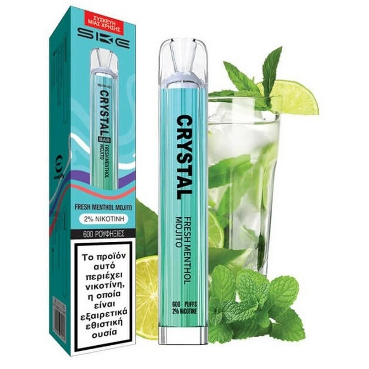 Φωτογραφία προϊόντος: SKE Crystal Bar Disposable Fresh Menthol Mojito 2ml | 20mg