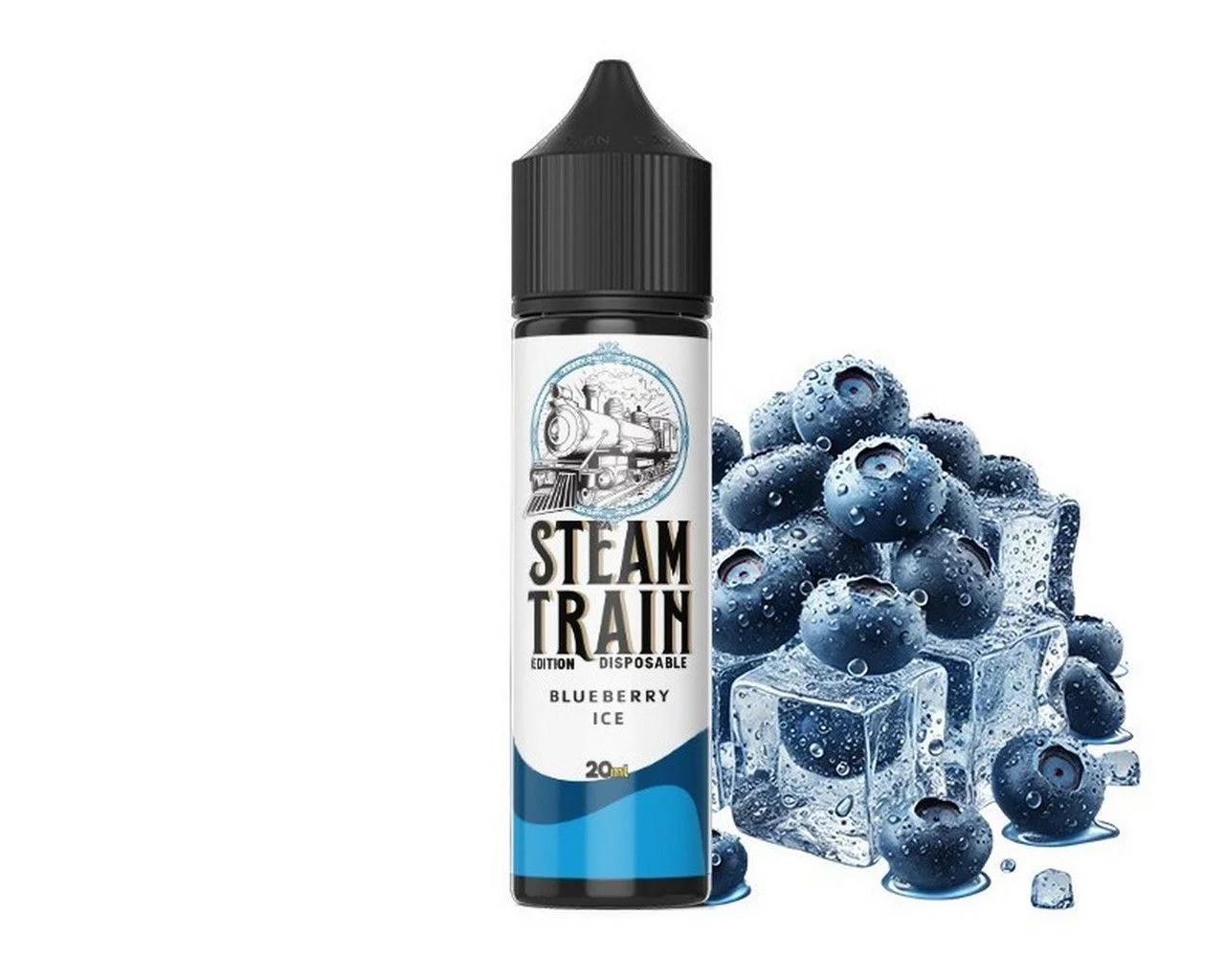 Φωτογραφία προϊόντος: Steam Train Disposable Edition Flavorshot Blueberry Ice 20ml/60ml