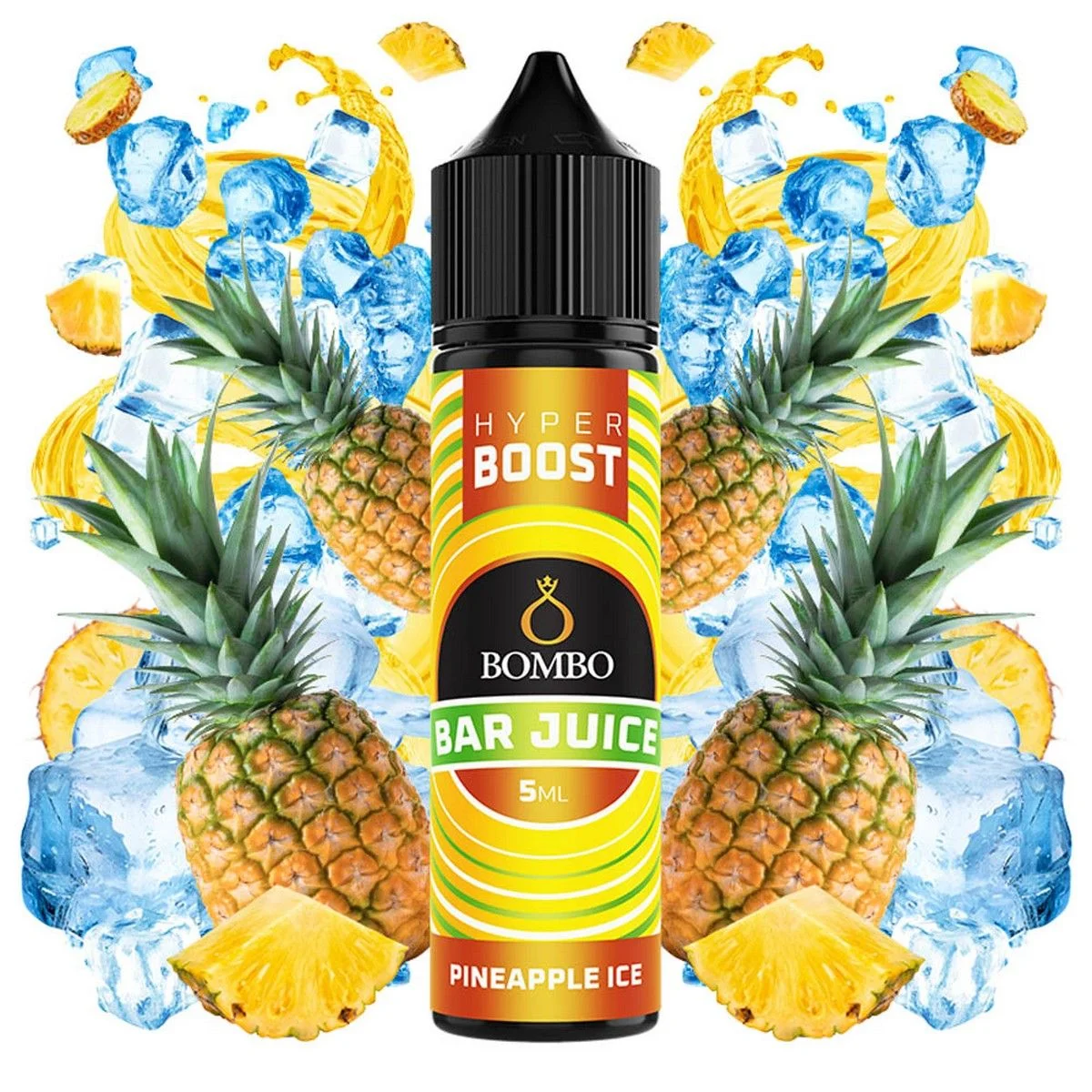 Φωτογραφία προϊόντος: Bombo Bar Juice Hyper Boost Flavor Shot Pineapple Ice 5ml/60ml