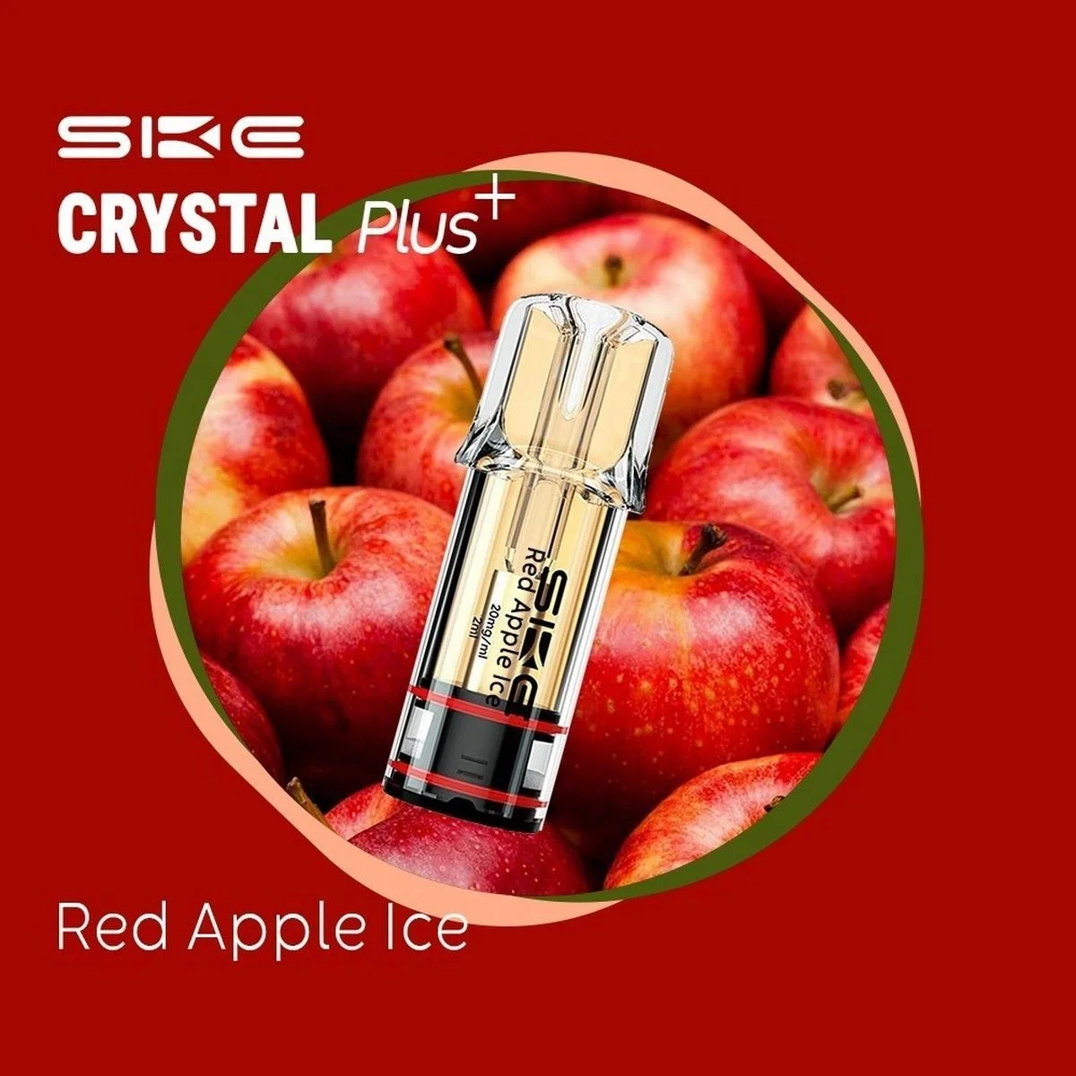 Φωτογραφία προϊόντος: SKE Crystal Plus Pod Red Apple Ice 2ml | 20mg