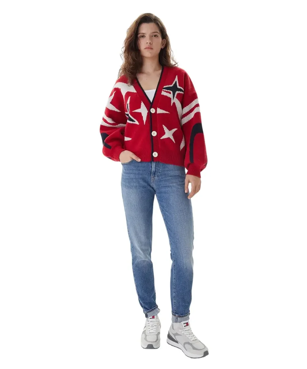 Φωτογραφία προϊόντος: Tommy Hilfiger - Γυναικείο Ψηλόμεσο Παντελόνι Lucy Slim Fit DW0DW22434-1A5 Μπλε