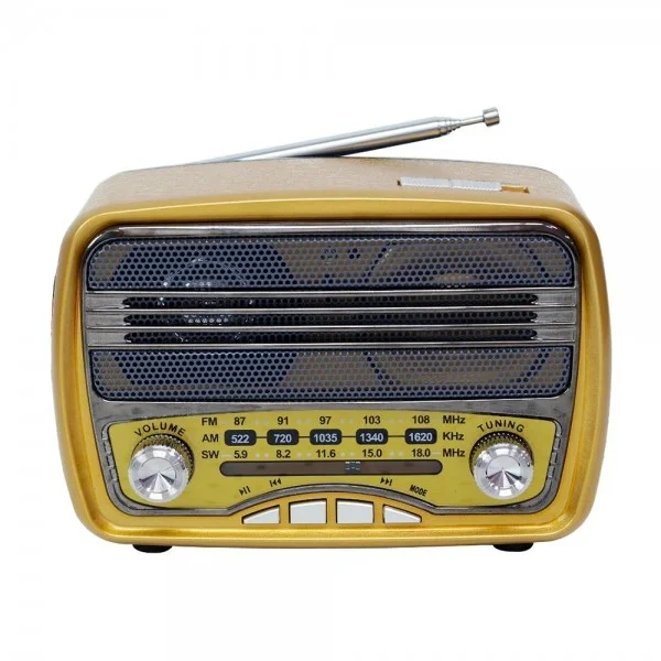 Φωτογραφία προϊόντος: OEM Retro Επαναφορτιζομενο radio wireless speaker M-166BT