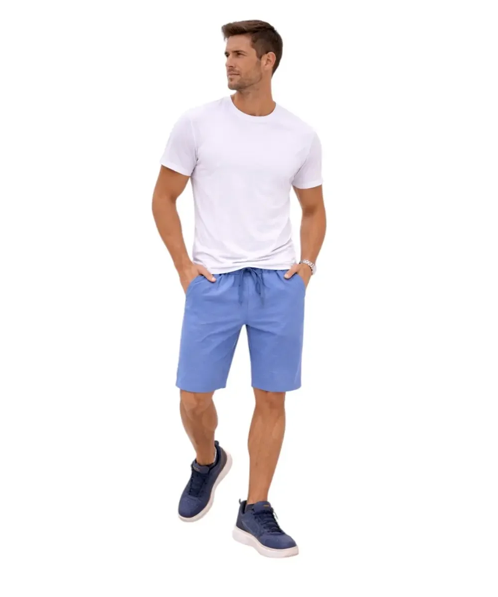 Φωτογραφία προϊόντος: Superga - Ανδρικό Παντελόνι Σορτς French Terry S263430-400 Γαλάζιο