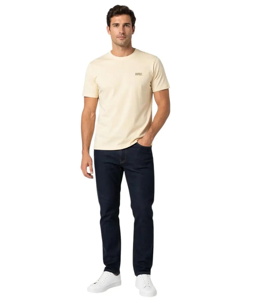 Φωτογραφία προϊόντος: Rifle- Ανδρικό T-shirt RFT002-SABBIA Μπεζ
