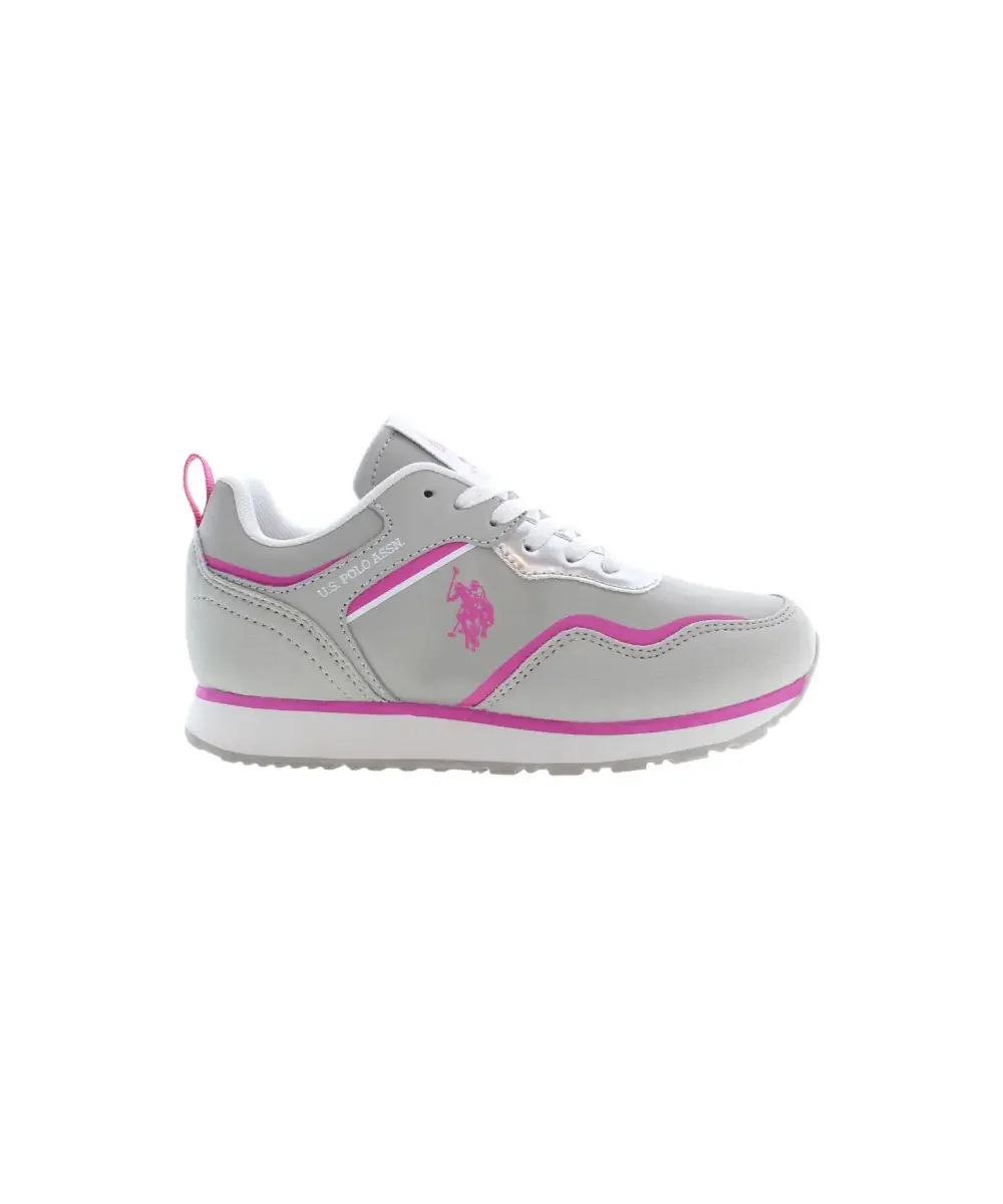 Φωτογραφία προϊόντος: U.S. Polo Assn. - Παιδικά Sneakers Nobik NOBIK010K3NH1-LGR-FUX01 Γκρι/Φούξια