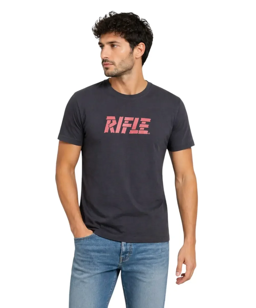 Φωτογραφία προϊόντος: Rifle- Ανδρικό T-shirt RFT001-BLU Μπλε Σκούρο
