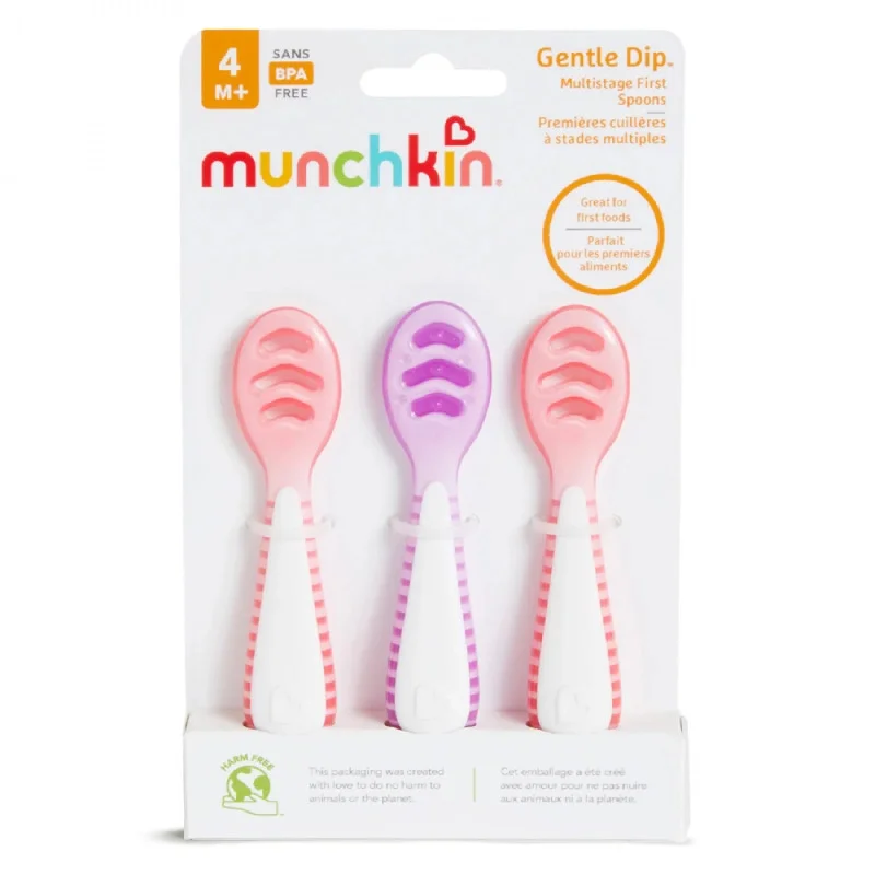 Φωτογραφία προϊόντος: Munchkin Gentle Dip Self-Feeding Spoons Σετ Κουτάλια 4m+, 3τεμ