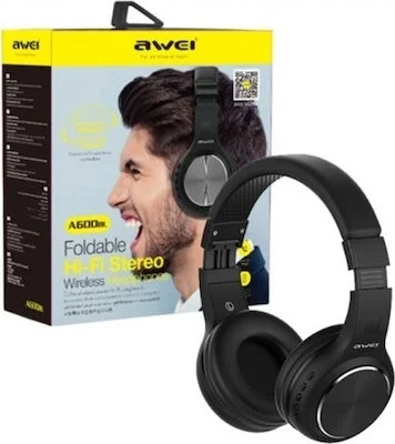 Φωτογραφία προϊόντος: OEM Ακουστικά Bluetooth Stereo Awei A600BL, σε μαύρο χρώμα