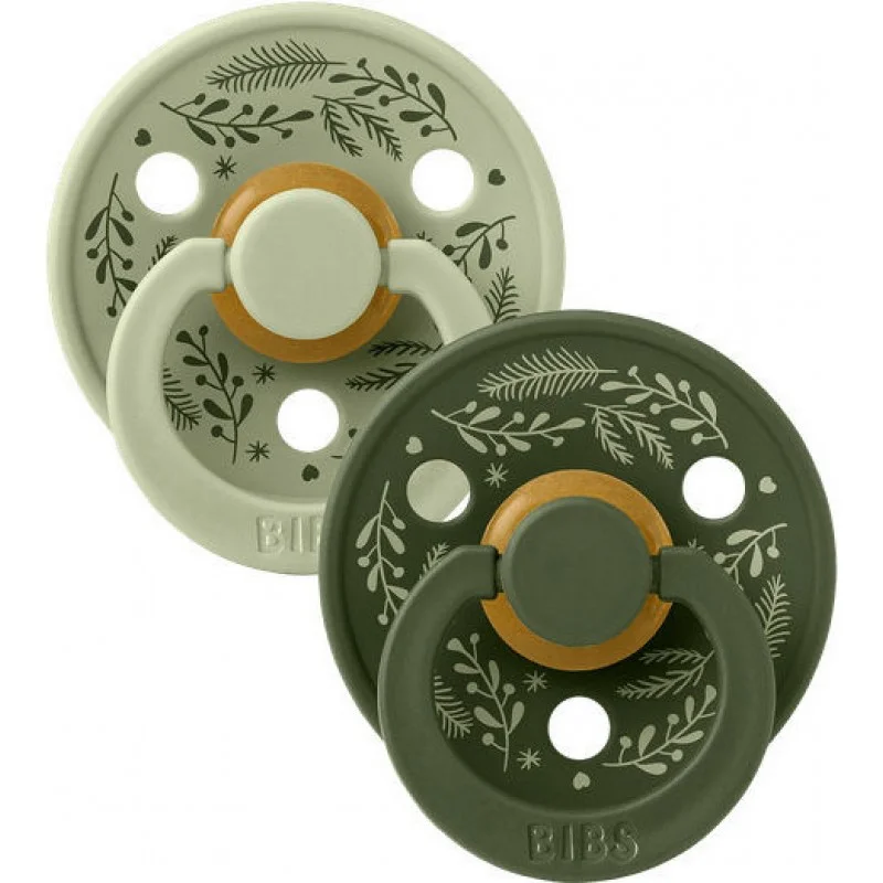 Φωτογραφία προϊόντος: Bibs Πιπίλες Colour Leaf Sage/Hunter Green Size1, 2τμχ