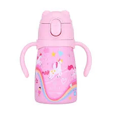 Φωτογραφία προϊόντος: Estia Home Art Estia Bubble Bottle Save The Aegean Παιδικό Παγούρι Θερμός Μονόκερος Ανοξείδωτο με Pop-Up Καπάκι Non Spill Rainbow Dreams 300ml