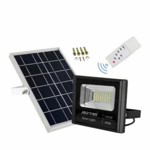 Φωτογραφία προϊόντος: OEM Led Αδιάβροχος Ηλιακός Προβολέας 100W 6400LM με Πάνελ και Τηλεχειριστήριο Jortan JT-BJ100W
