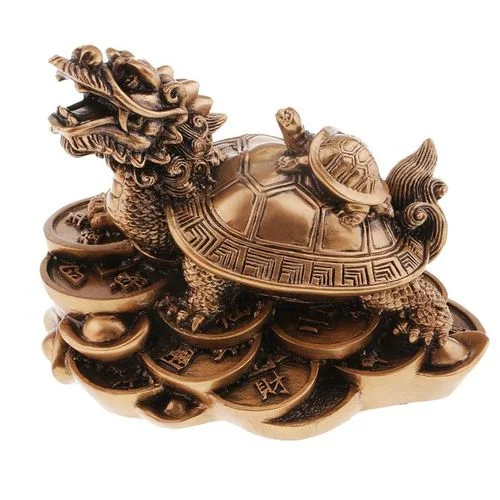 Φωτογραφία προϊόντος: OEM Feng Shui Dragon Turtle Σύμβολο μακροζωίας μπρονζε