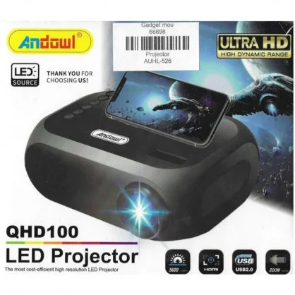 Φωτογραφία προϊόντος: OEM Andowl Home Led Projector 800Lumens 1920x1080 AUHL526