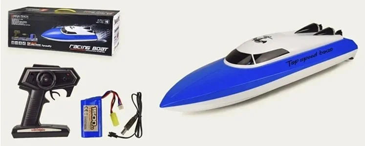 Φωτογραφία προϊόντος: OEM Racing Boat Τηλεκατευθυνόμενο Σκάφος Υψηλών Ταχυτήτων 2.4 Ghz 25km/h