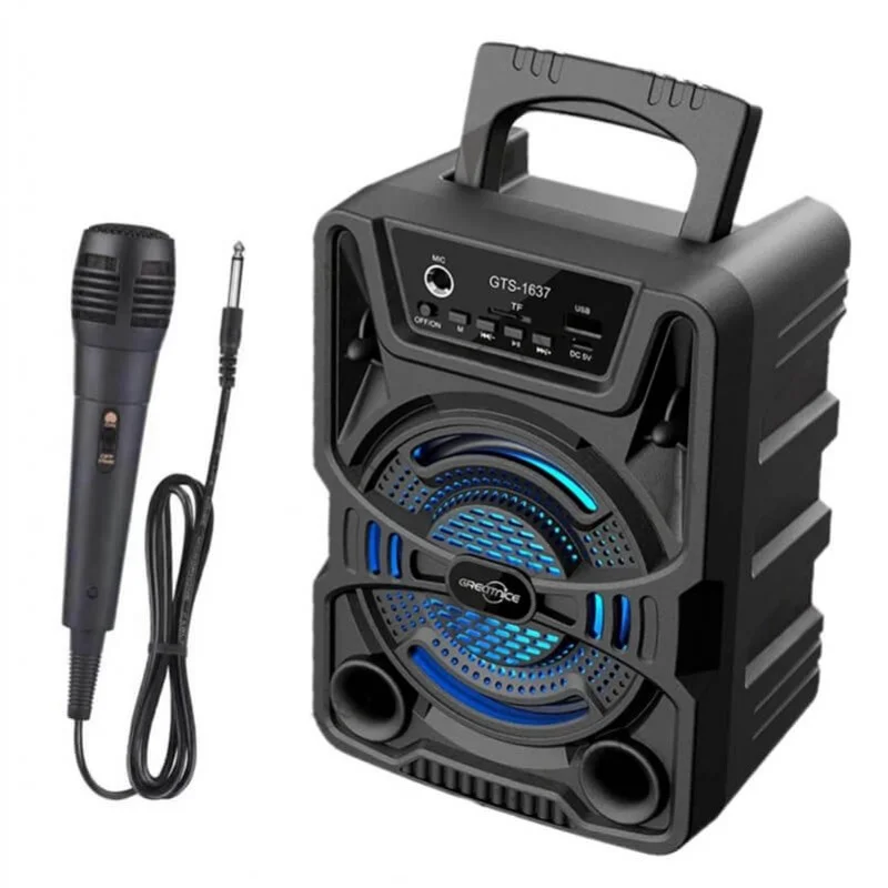 Φωτογραφία προϊόντος: OEM Φορητό ηχείο Karaoke/BT/FM/TF/USB GTS-1637