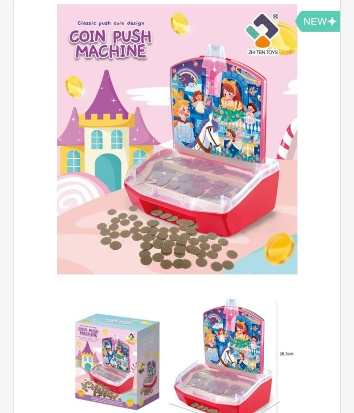 Φωτογραφία προϊόντος: OEM Coin push Machine σε ροζ και μπλε χρώμα