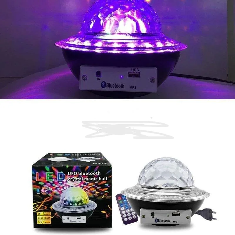 Φωτογραφία προϊόντος: OEM Φωτιστικό Projector Ufo με τηλεχειριστήριο LED UFO Bluetooth μαγική λάμπα