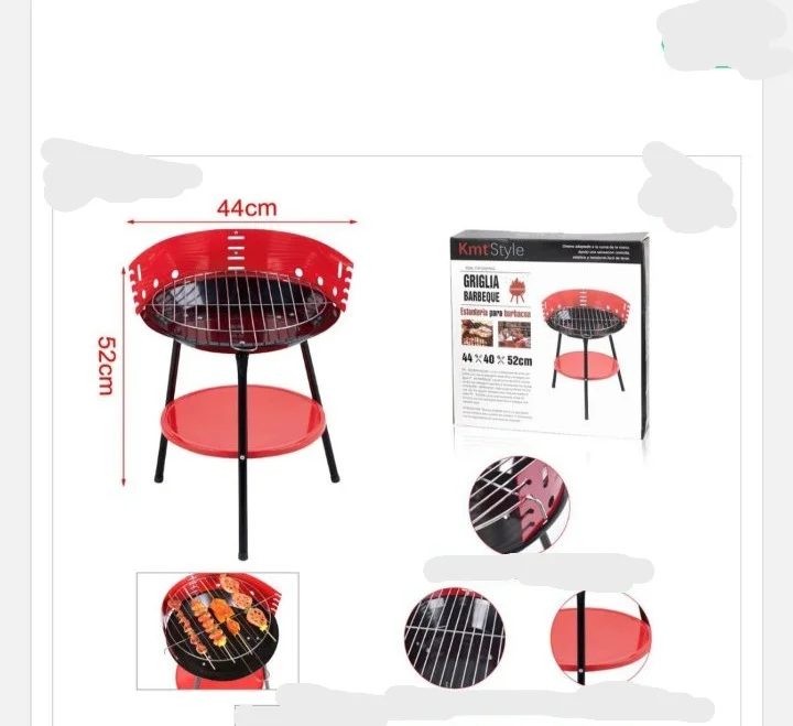 Φωτογραφία προϊόντος: OEM Μπάρμπεκιου 52cm x 44cm σε χρώμα Κόκκινο/Μαύρο