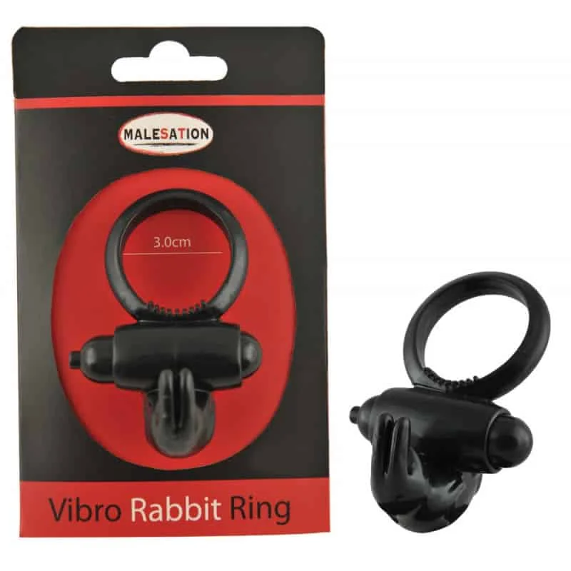 Φωτογραφία προϊόντος: Vibro Rabbit Ring Black Malesation δαχτυλίδι πέους
