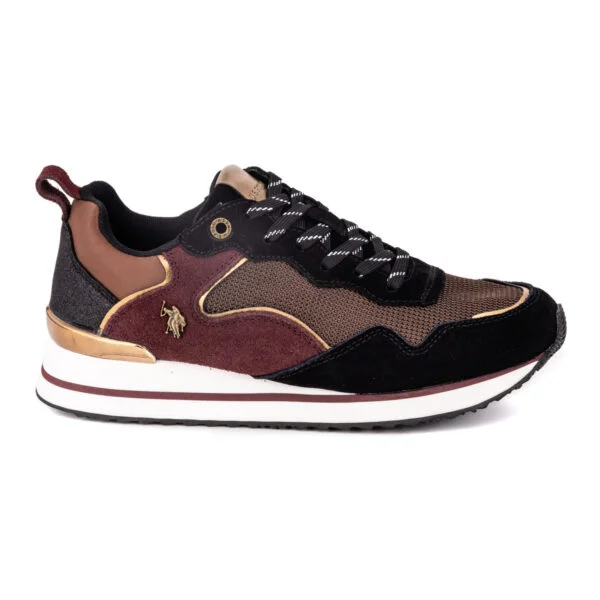 Φωτογραφία προϊόντος: US POLO U.S. POLO ΓΥΝΑΙΚΕΙΟ SNEAKER ΔΕΤΟ ΔΕΡΜΑ SUEDE ΜΑΥΡΟ ΜΠΟΡΝΤΩ LAYLA001A, ΜΠΟΡΝΤΩ, Γυναίκα