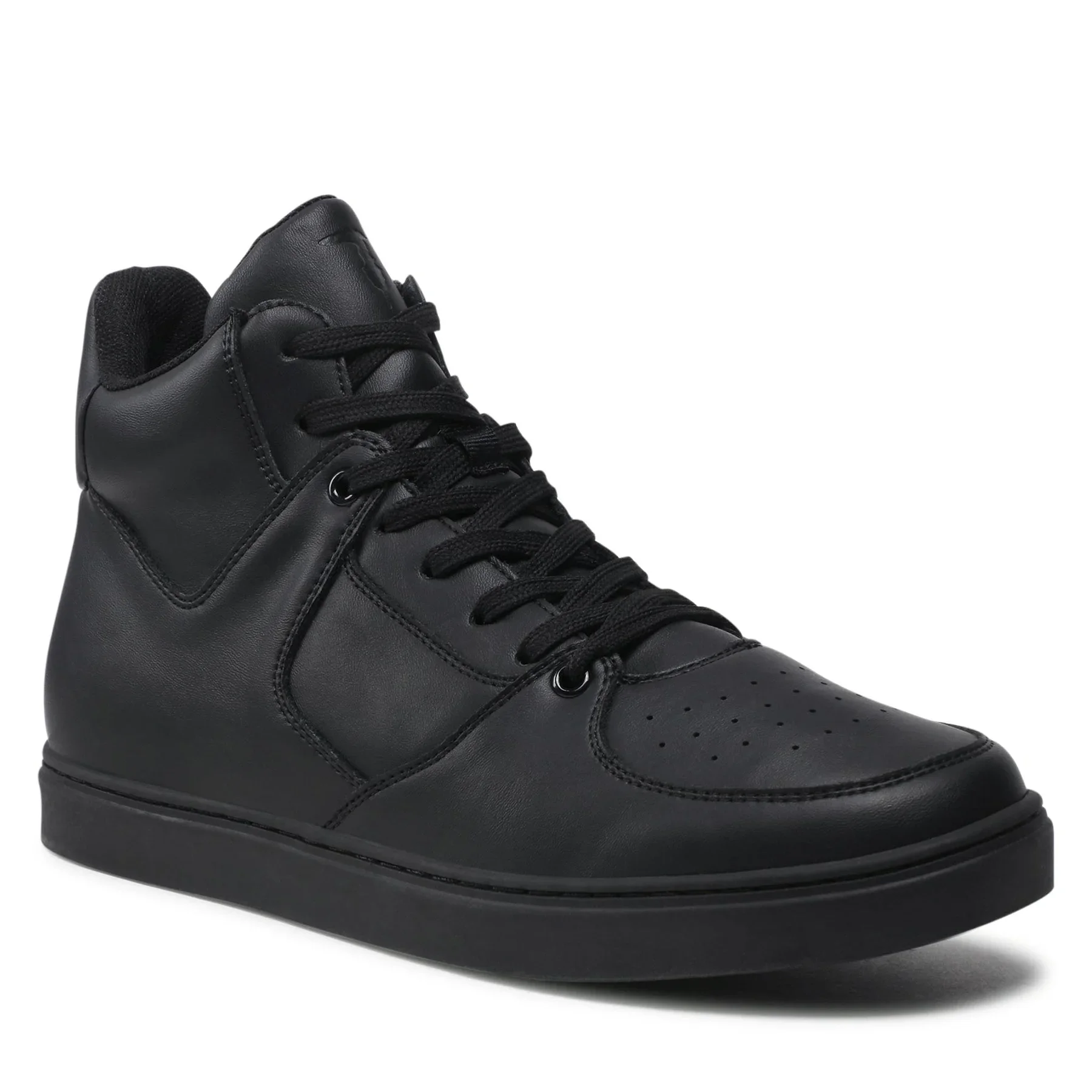 Φωτογραφία προϊόντος: TRUSSARDI ΑΝΔΡΙΚΟ ΔΕΡΜΑΤΙΝΟ SNEAKER ΗΜΙΜΠΟΤΑΚΙ SNIK PERLITE BASKET HIGH 77A004709Y099998, ΜΑΥΡΟ, Άνδρας