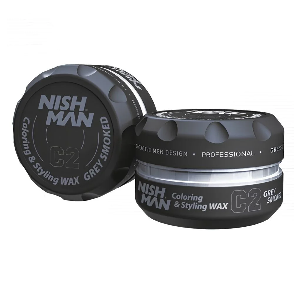 Φωτογραφία προϊόντος: Γκρι Κερί Μαλλιών Nishman Hair Coloring & Styling Wax Grey 100ml