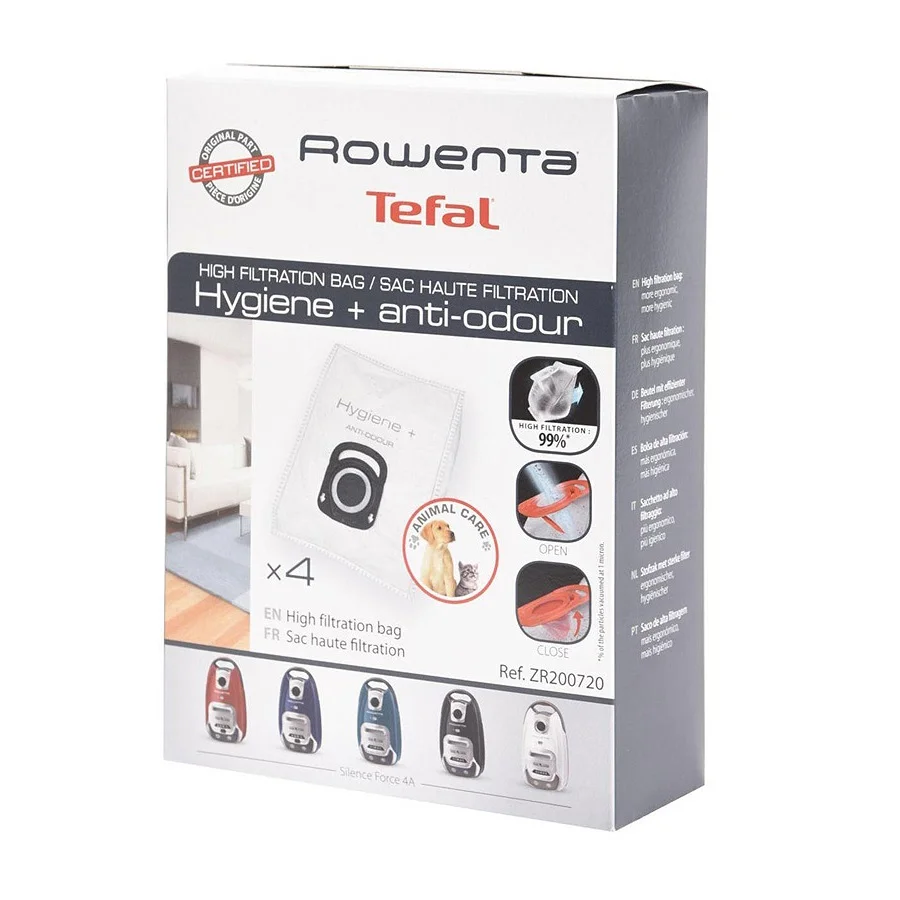 Φωτογραφία προϊόντος: Σακούλες Σκούπας ROWENTA Hygiene+ Antiodour ZR200720
