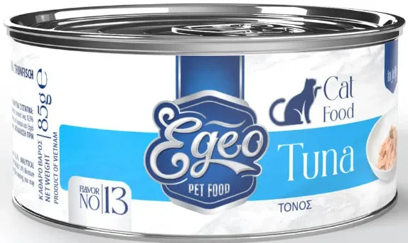 Φωτογραφία προϊόντος: Egeo Cat Adult Τόνος σε Ζελέ 85gr Egeo pet food (2060232)
