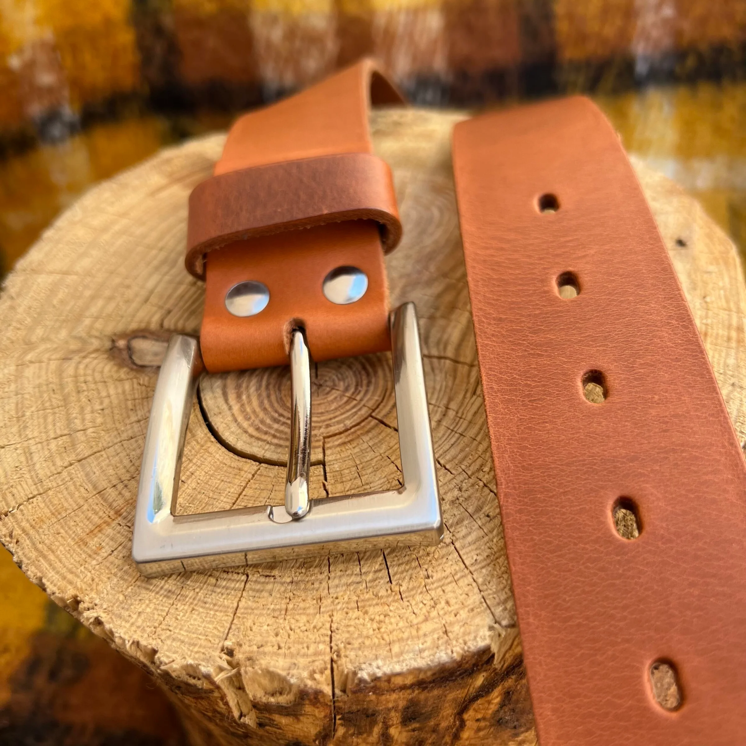 Φωτογραφία προϊόντος: ByLeather ΧΕΙΡΟΠΟΙΗΤΗ ΚΟΜΨΗ ΑΝΔΡΙΚΗ ΔΕΡΜΑΤΙΝΗ ΖΩΝΗ ΥΨΗΛΗΣ ΠΟΙΟΤΗΤΑΣ ΜΕ ΧΑΡΑΞΗ 40mm Oily Brown