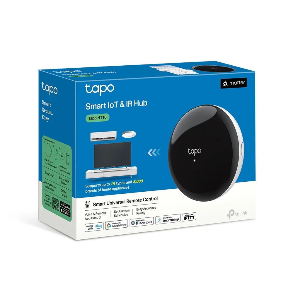 Φωτογραφία προϊόντος: ΤΡ-LΙΝΚ TP-Link Tapo H110 Smart IR & IoT Hub