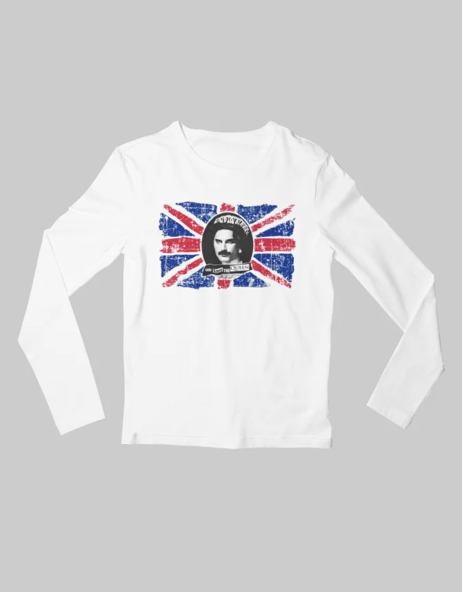 Φωτογραφία προϊόντος: ΤΚΤ Freddie Mercury God Save The Queen μακρυμάνικο Παιδικό T-shirt