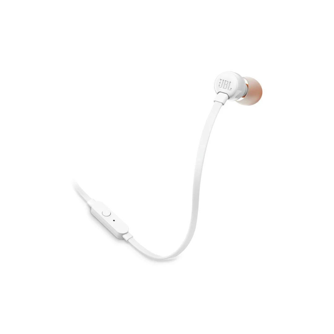 Φωτογραφία προϊόντος: JBL T110E, InEar Universal Headphones 1-button Mic/Remote (White)