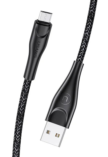 Φωτογραφία προϊόντος: USAMS καλώδιο micro USB σε USB US-SJ393, 2A, 1m, μαύρο