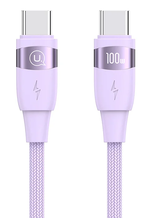 Φωτογραφία προϊόντος: USAMS καλώδιο USB-C σε USB-C US-SJ632, 100W PD, 1.2m, μωβ