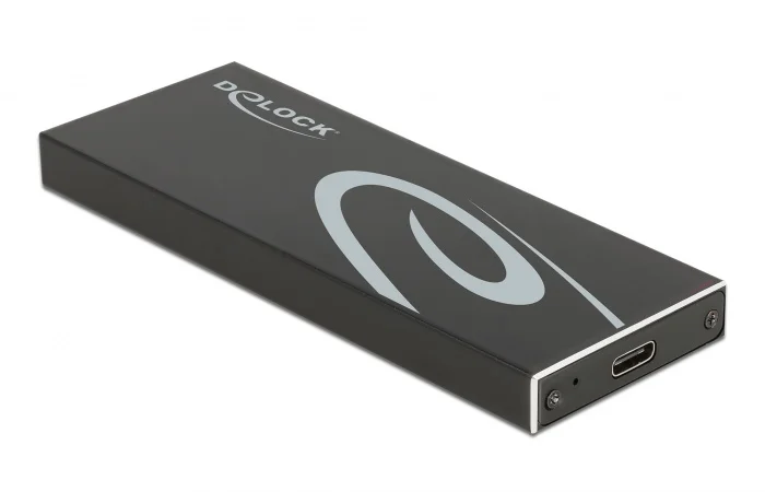 Φωτογραφία προϊόντος: DELOCK θήκη για Μ.2 key B SSD 42003, Type-C, USB 3.2, 10Gbps, μαύρη