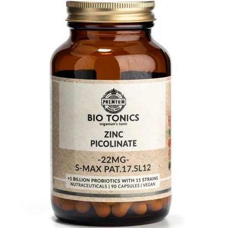 Φωτογραφία προϊόντος: Zinc Picolinate (S-Max Pat.17.SL12) 22 mg 90 veg. caps BioTonics