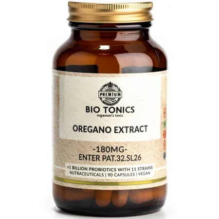 Φωτογραφία προϊόντος: Oregano Extract (Enter Pat.32.SL26) 180 mg 90 veg. caps BioTonics