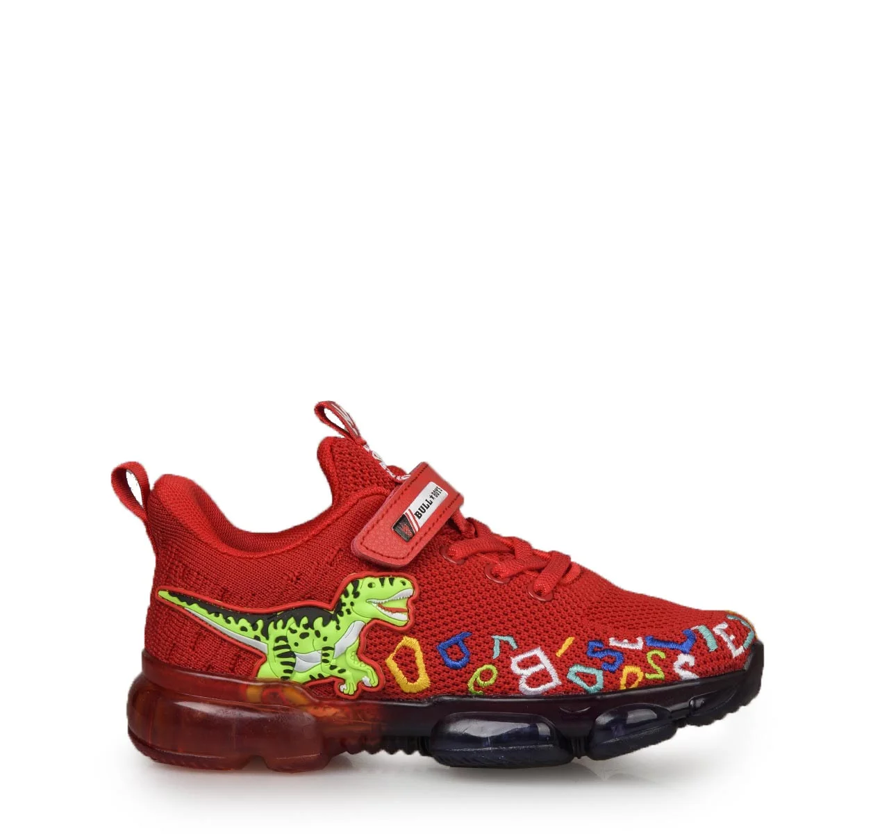 Φωτογραφία προϊόντος: ΠΑΙΔΙΚΑ SNEAKERS ΜΕ ΦΩΤΑΚΙΑ BULL BOYS RED DINOSAURO LIGHTS BB2102 AD01