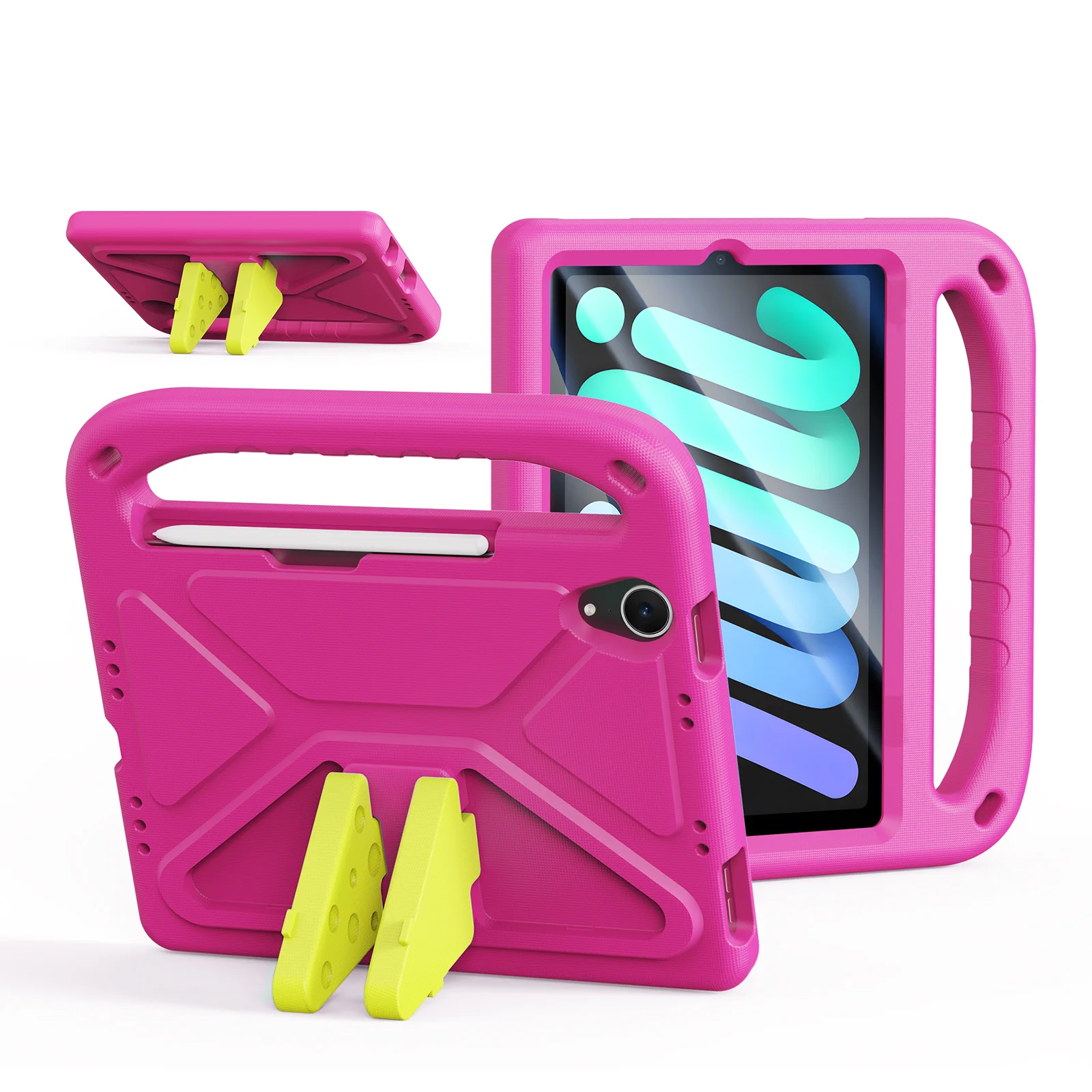 Φωτογραφία προϊόντος: Dux Ducis Puff Series Kids EVA Θήκη για iPad Mini 6/7 με Βάση Στήριξης - Pink