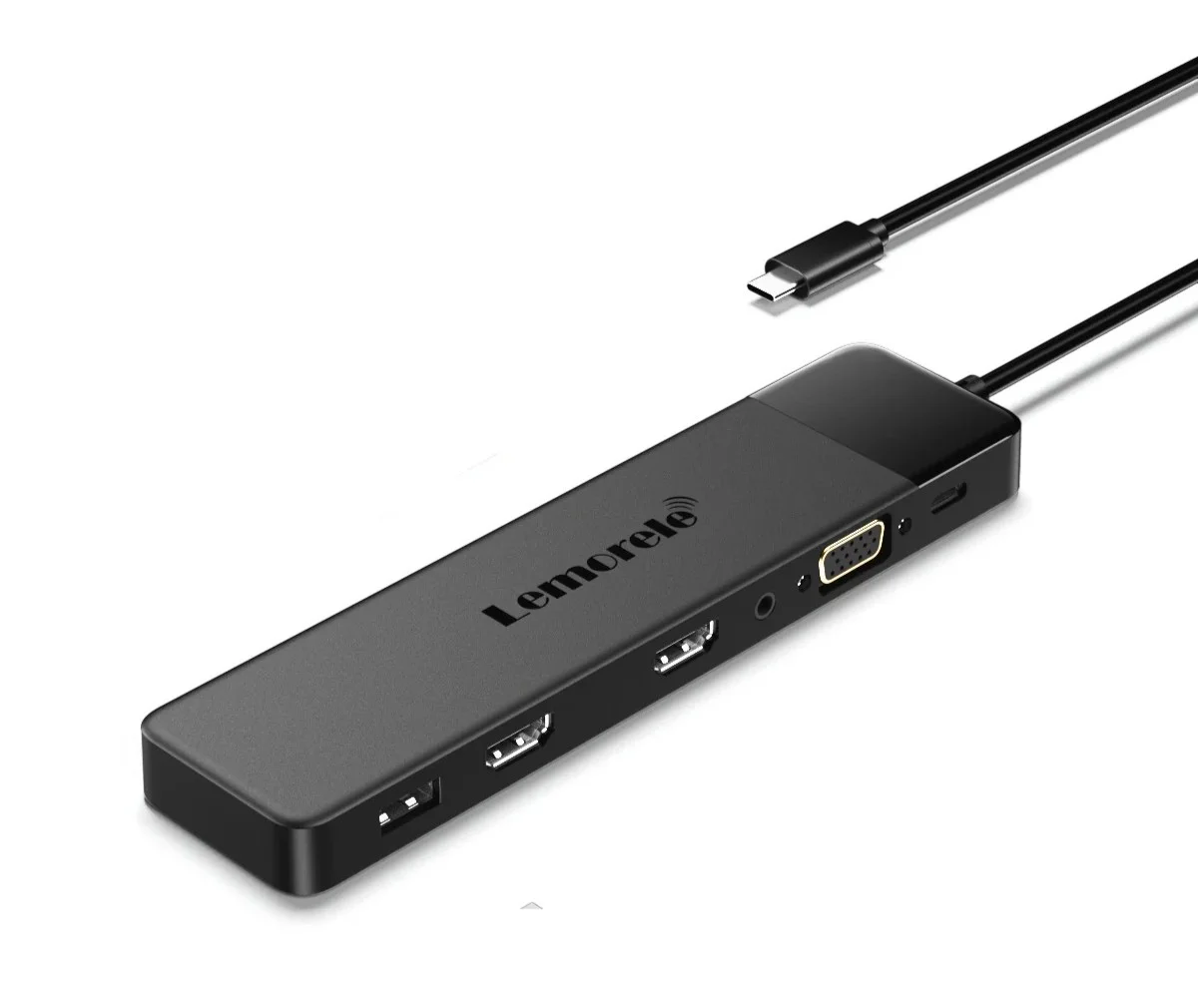 Φωτογραφία προϊόντος: Lemorele TC200 Docking Station 13-σε-1 USB-C Hub για MacBook Pro / Air με Dual 4K HDMI, VGA, PD 100W, SD/TF & Audio Jack