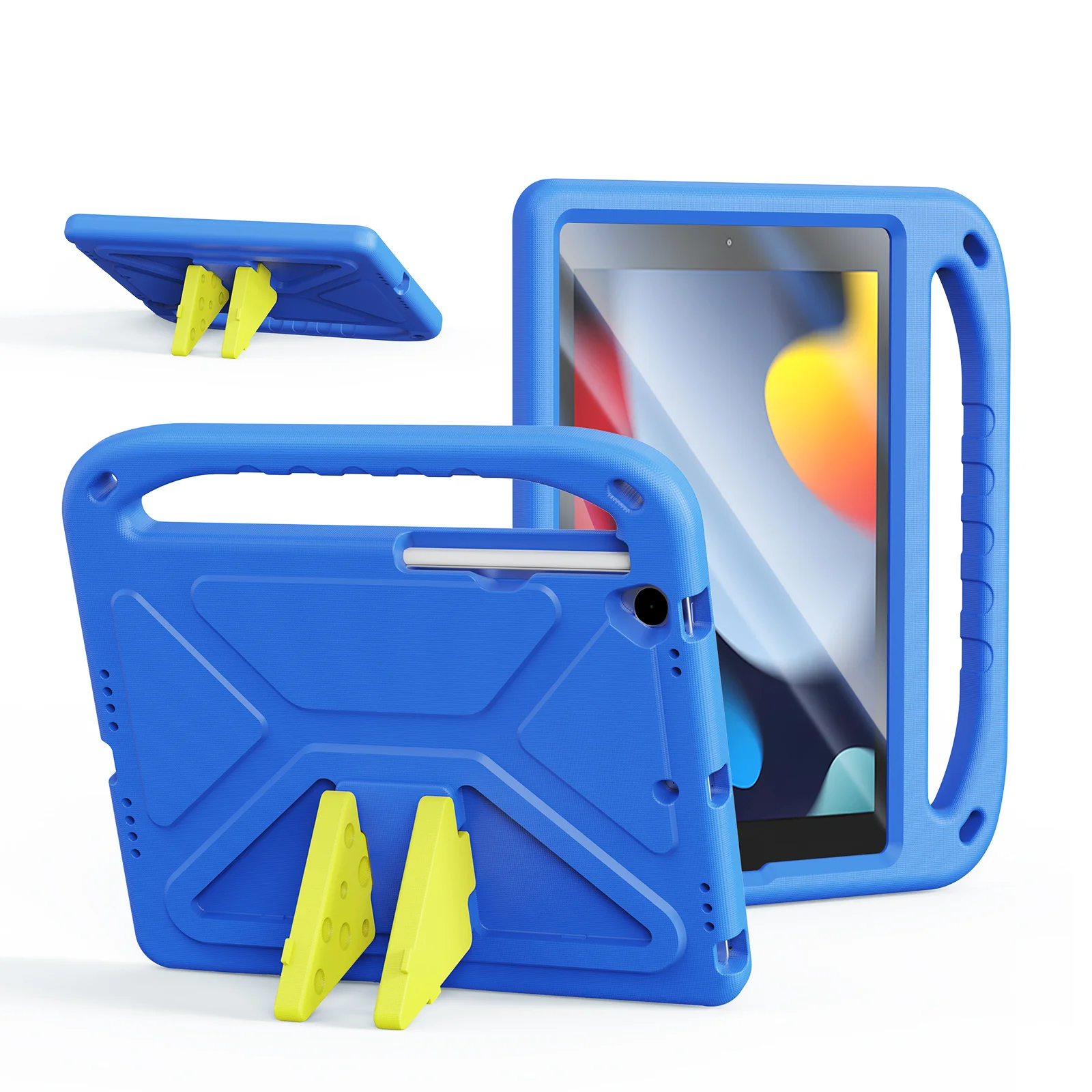 Φωτογραφία προϊόντος: Dux Ducis Puff Series Kids EVA Θήκη για iPad 7/8/9 10.2 με Βάση Στήριξης - Blue